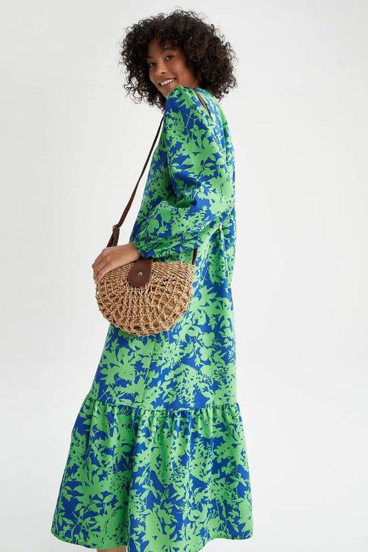 Straw Handle Bag - -