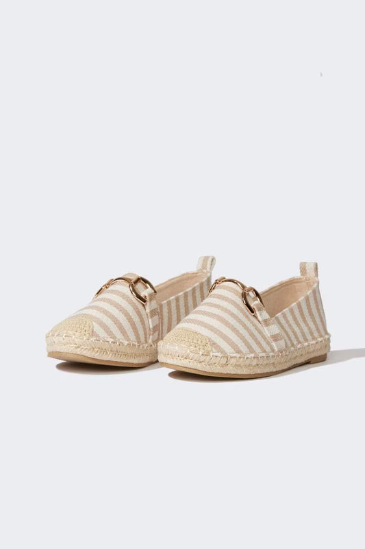 Woman Flat Sole Espadrille Shoes - -