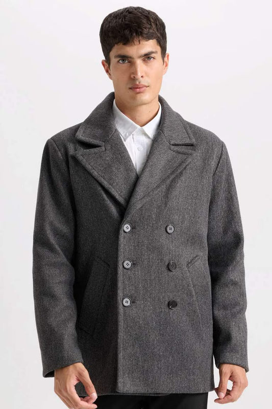 Slim Fit Coat - -