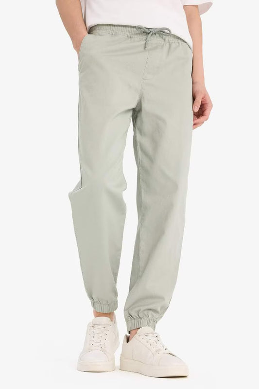 Jogger Slim Fit Gabardine Trousers - - light mint
