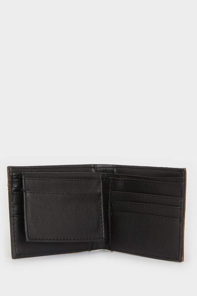 Man Faux Leather Wallets - -