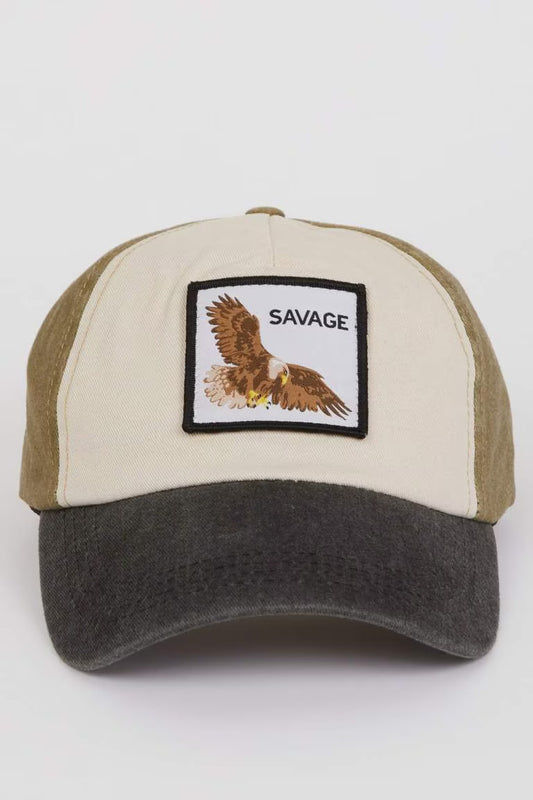 Man Label Printed Woven Baseball Basketball Cap - -