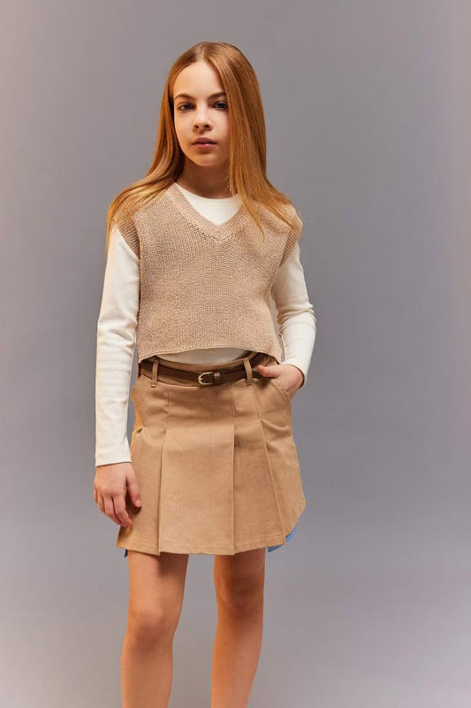 Girl Sweater Vest - -