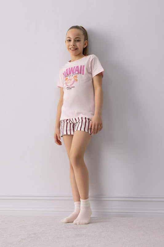Girl Regular Fit 2 Piece Pajama Set - -