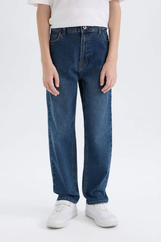 Boy Loose Fit Straight Leg Jeans - -