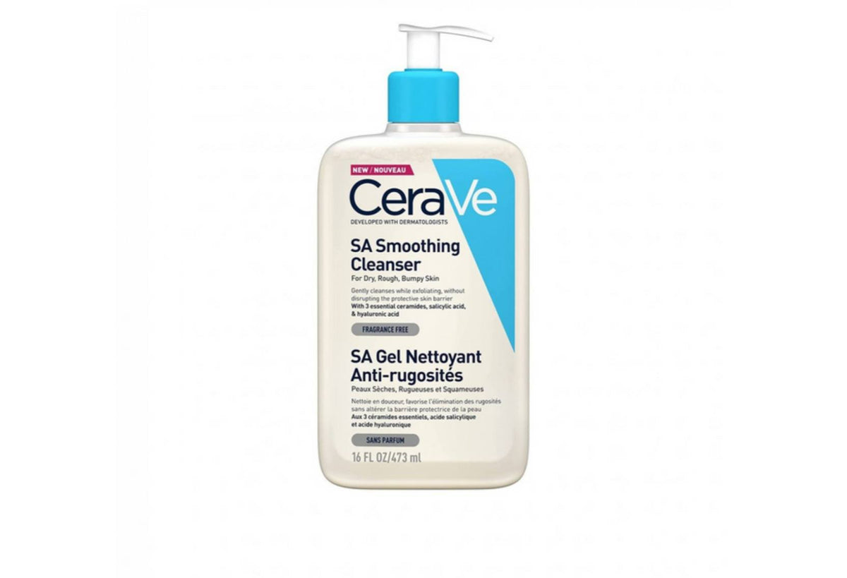 CeraVe SA Smoothing Cleanser with Salicylic Acid for Dry, Rough & Bumpy Skin 473ml - - 473ml