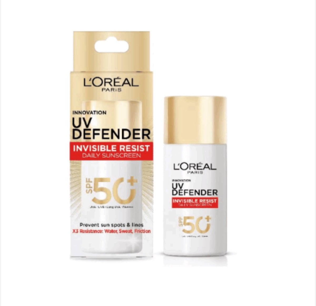 LOREAL PARIS UV Defender Serum Protector Invisible Resist Sunscreen SPF50+ PA++++ - -