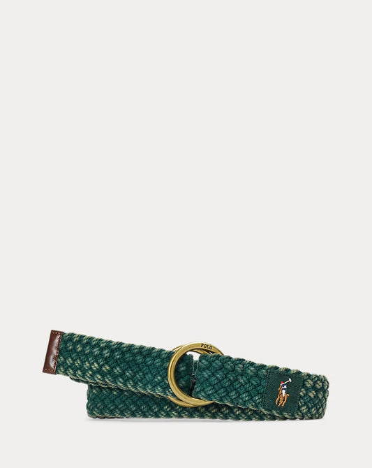 Braided Cotton Belt - - Green