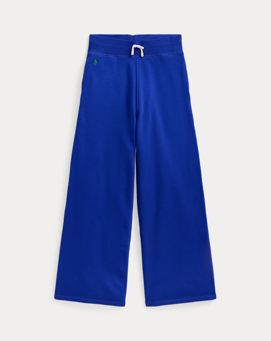 French Terry Wide-Leg Sweatpant 7-16 - - Royal blue