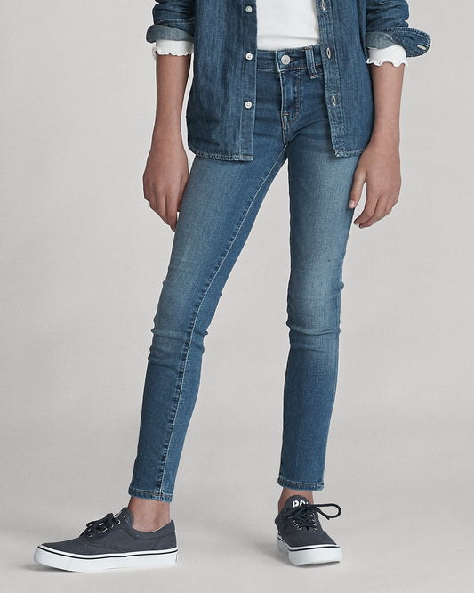 Aubrie Denim Legging 7-16 - -
