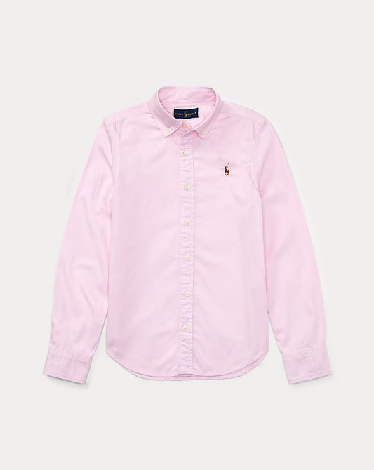 Cotton Oxford Shirt 7-16 - - Pink