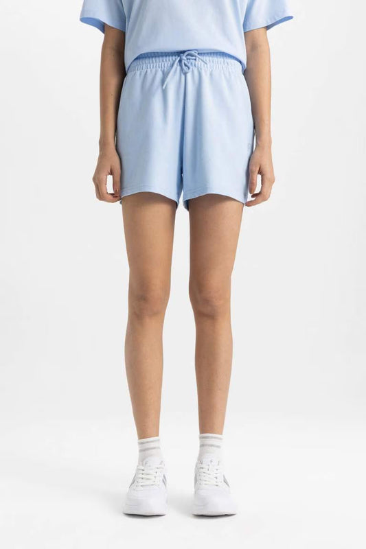 DeFactoFit Standard Fit Sports Basic Shorts - - sky