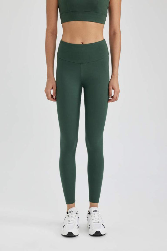 DeFactoFit Waist Wrapping Premium Leggings - - Green