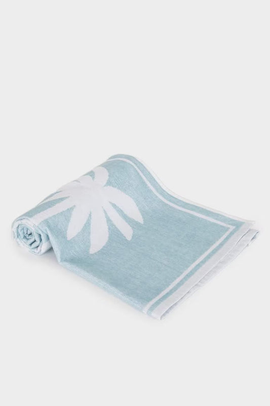 Woman Patterned Cotton Beach Towel - -