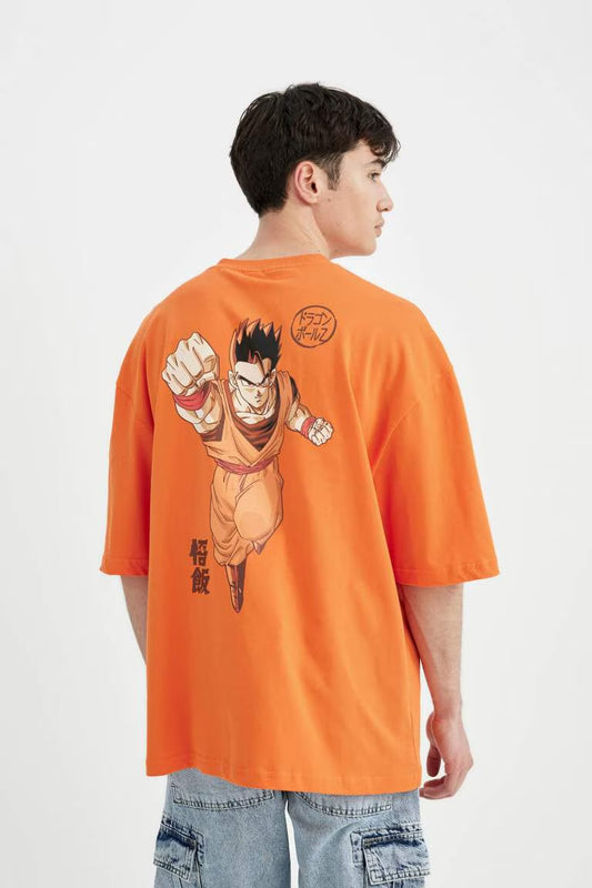 Dragon Ball Loose Fit Crew Neck Short Sleeve T-Shirt - -