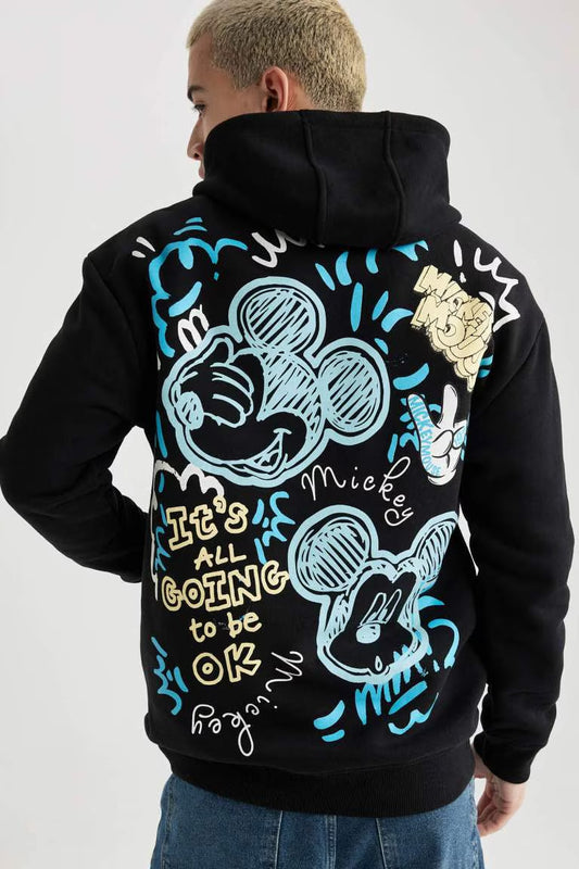 Disney Mickey & Minnie Boxy Fit Premium Sweatshirt - -