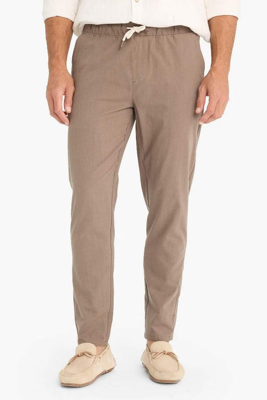 jogger Super Skinny Hem Cotton Trousers - - Light brown