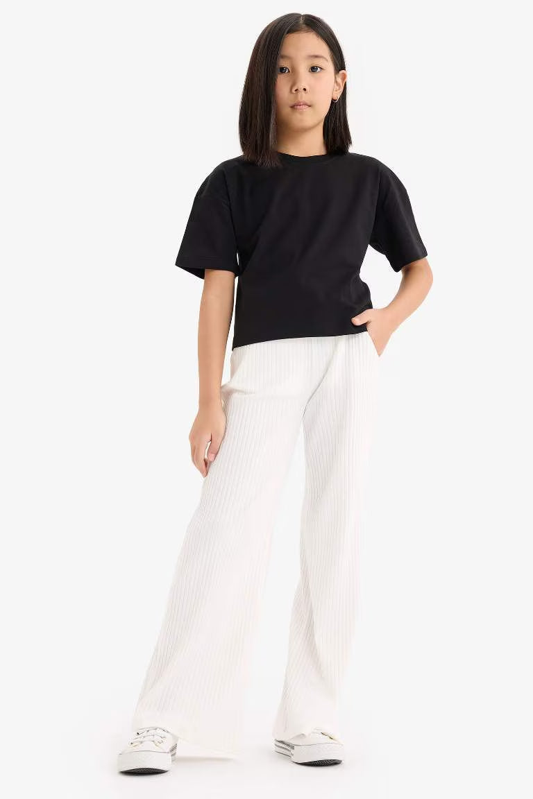 Girl Wide Leg Trousers - -