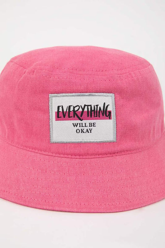 Girl Cotton Bucket Hat - -