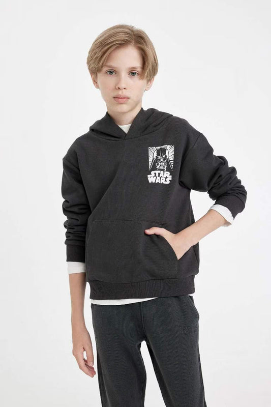 Boy Star Wars Regular Fit Back Printed Sweatshirt - -