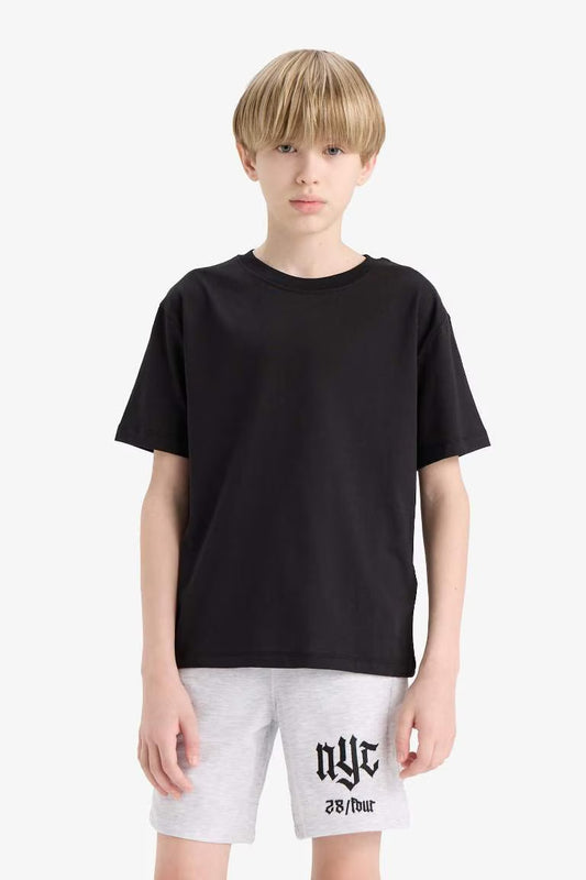 Boy New Regular Fit Sweatshirt Fabric Shorts - -