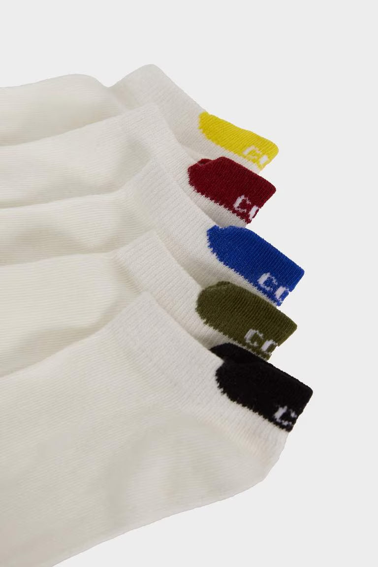 Boy 5 Piece Short Socks - -