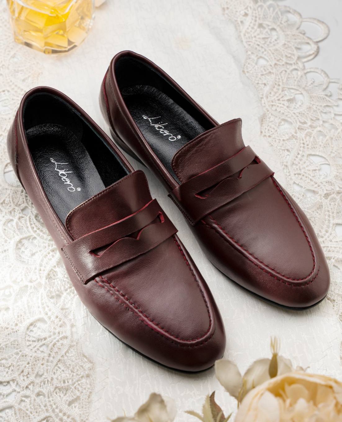 Men footwear - - bordeaux