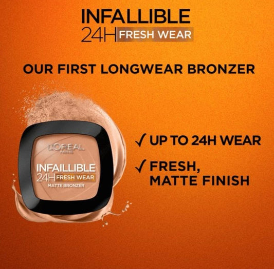 L'Oréal Paris Infallible 24H Longwear Soft Matte Bronzer - -