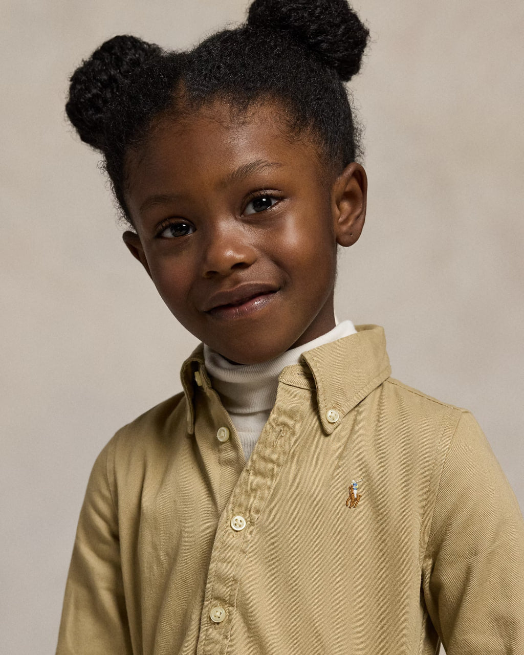 Belted Cotton Chino Shirtdress 2-6 - -