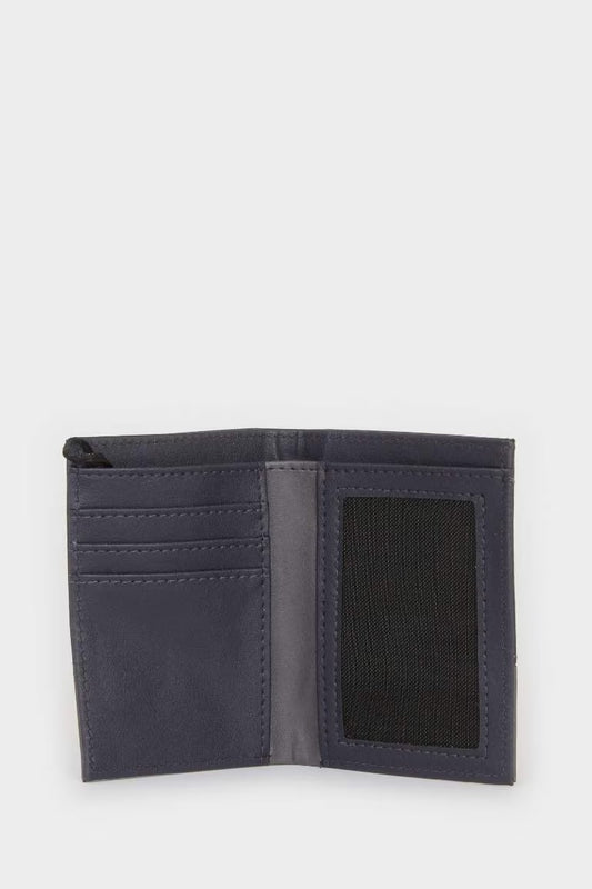 Man Faux Leather Wallets - -