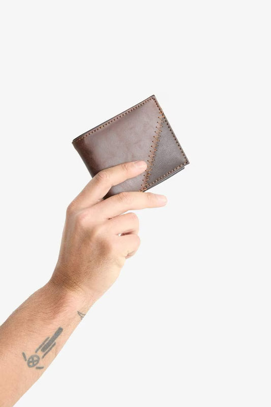 Man Faux Leather Wallets - -