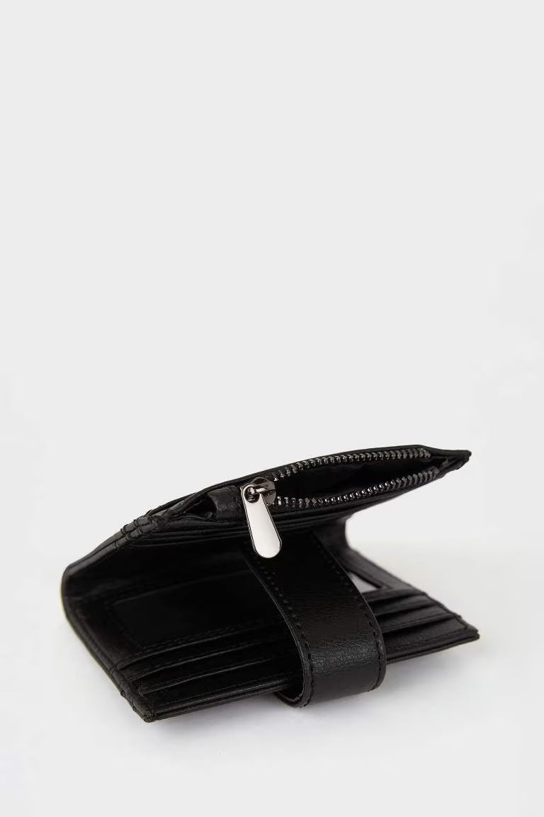 Man Faux Leather Wallets - -
