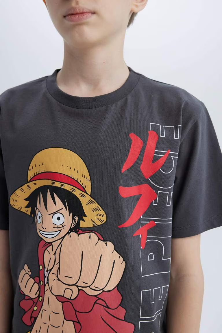 Boy One Piece Crew Neck Short Sleeve T-Shirt - -