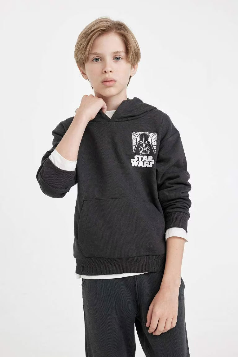 Boy Star Wars Regular Fit Back Printed Sweatshirt - -