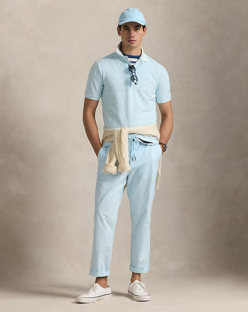 Polo Prepster Classic Mineral-Dyed Pant - - sky