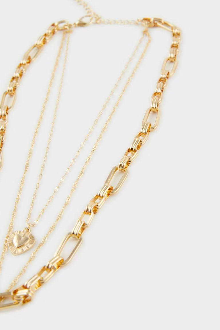 Woman Gold Y Necklace - -