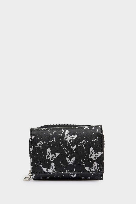 Woman Faux Leather Wallets - - Black