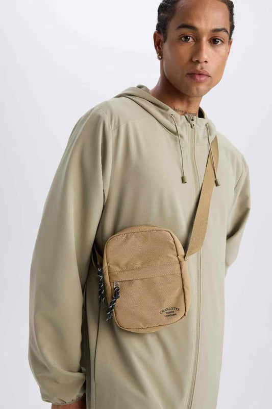 Crossbody Bag - - Beige