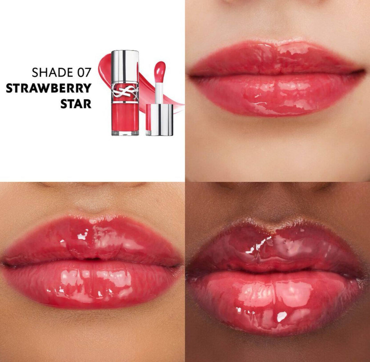 Yves Saint Laurent Loveshine Plumping Lip Oil Gloss - - 07 Strawberry Star