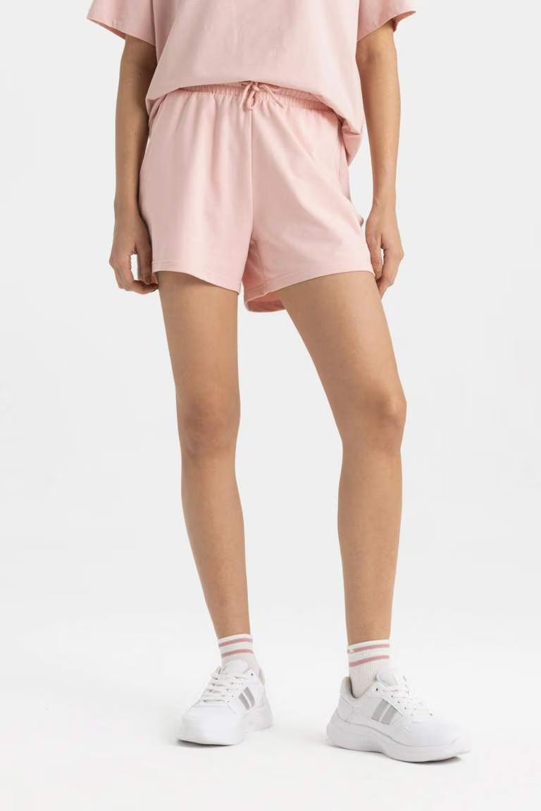 DeFactoFit Standard Fit Sports Basic Shorts - - Pink
