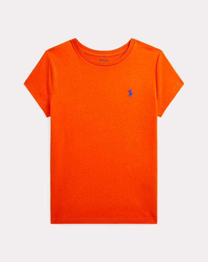 Cotton Jersey Tee 7-16 - - Orange