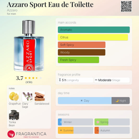 AZZARO SPORT EAU DE TOILETTE 100 ml - -