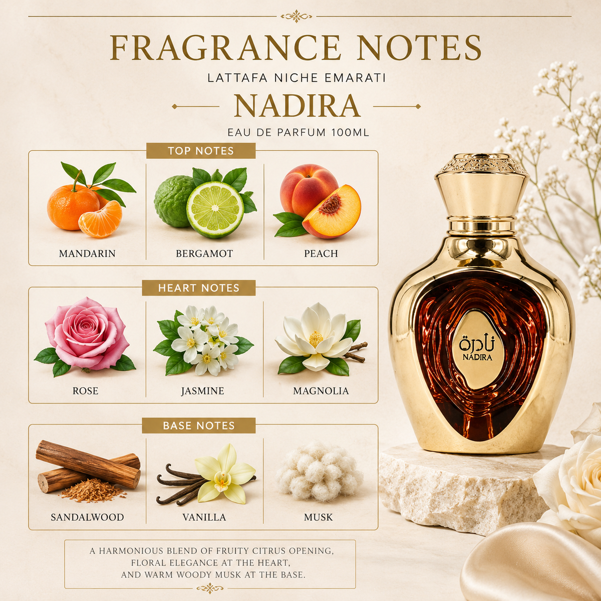 LATTAFA NICHE EMARATI Nadira Eau De Parfum 100ml - -