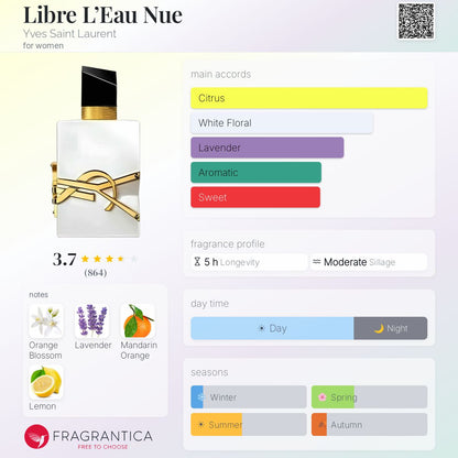 YVES SAINT LAURENT LIBRE L'EAU NUE PARFUM DE PEAU 90ml - -