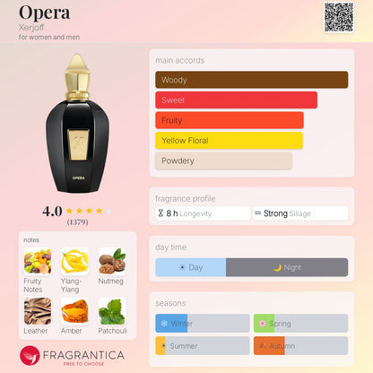 XERJOFF OPERA Eau de Parfum 100ml - -