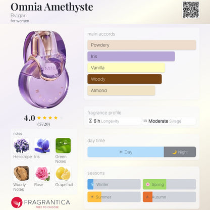 BVLGARI OMNIA AMETHYSTE EAU DE TOILETTE 100ml - -