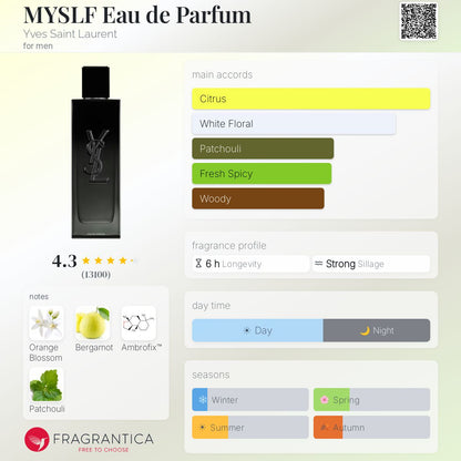 YVES SAINT LAURENT MYSLF Eau De Parfum - -