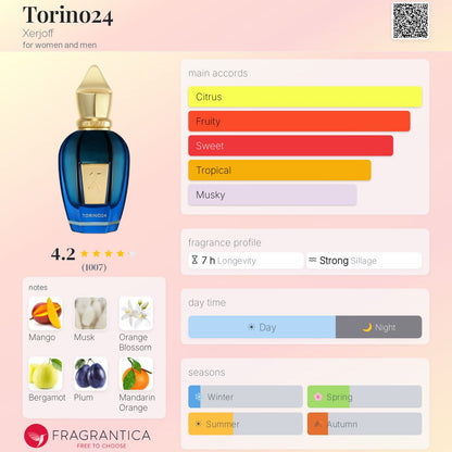XERJOFF Torino 24 Eau De Parfum 50ml - -