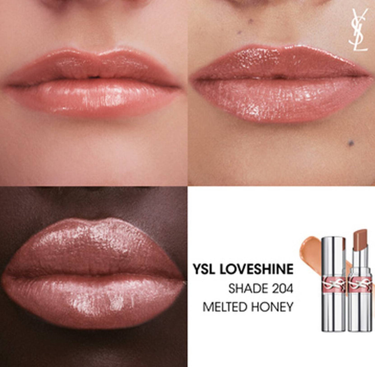 YVES SAINT LAURENT Loveshine High Shine Lipstick - - 204 Melted Honey