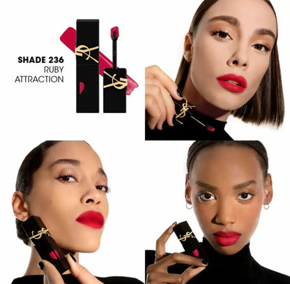 YVES SAINT LAURENT The Inks Blurring Matte Liquid Lip Stain - - 236 Ruby Attraction
